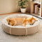 Cama de perros de donas anti-ansiedad ultra lujosa