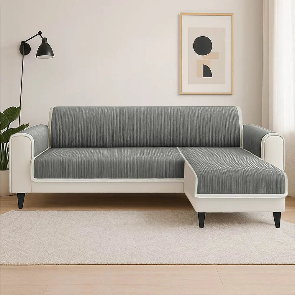 Tapis antidérapant rayé toutes saisons pour animaux de compagnie, protection de meubles avec accoudoir, housse de canapé, reste immobile