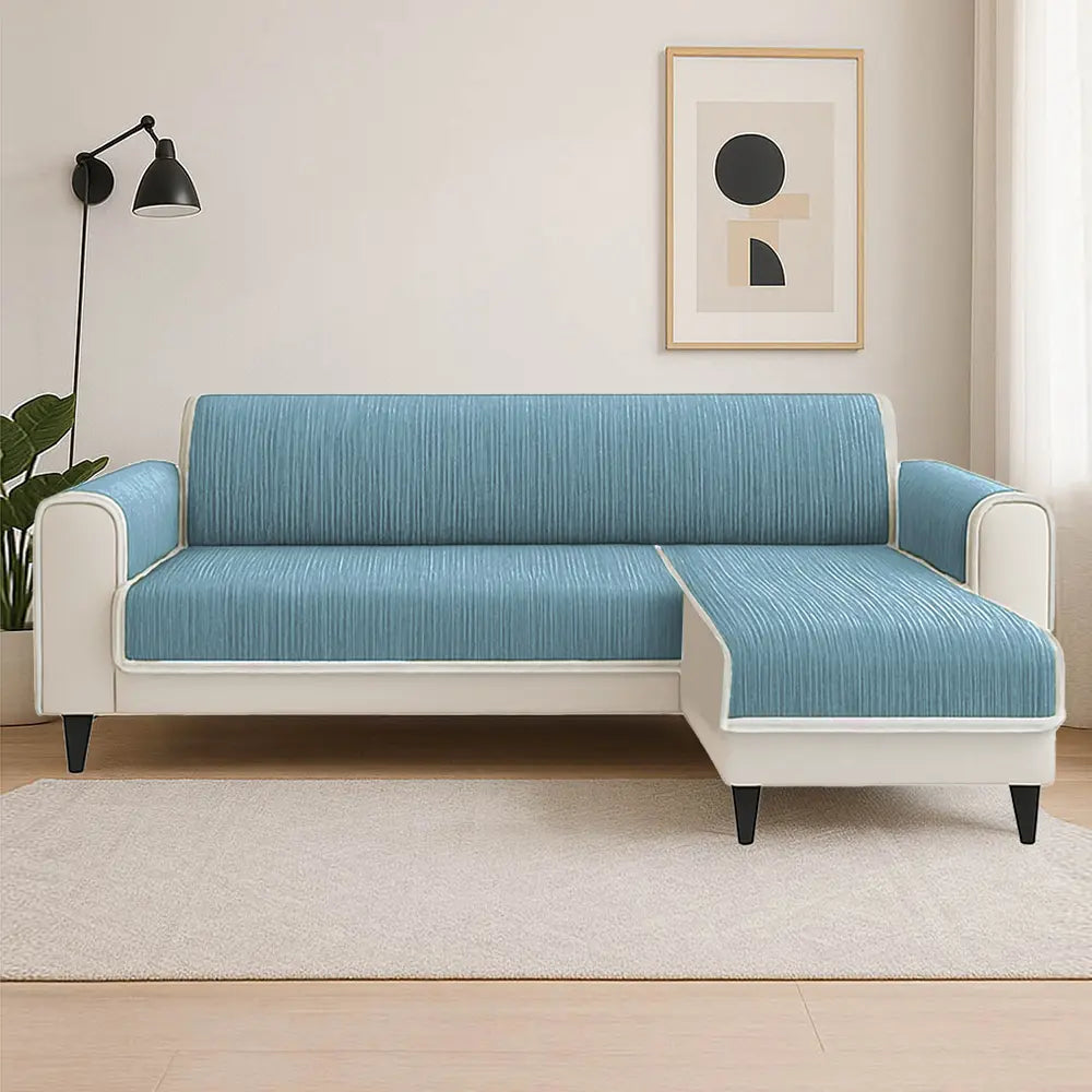 Tapis antidérapant rayé toutes saisons pour animaux de compagnie, protection de meubles avec accoudoir, housse de canapé, reste immobile
