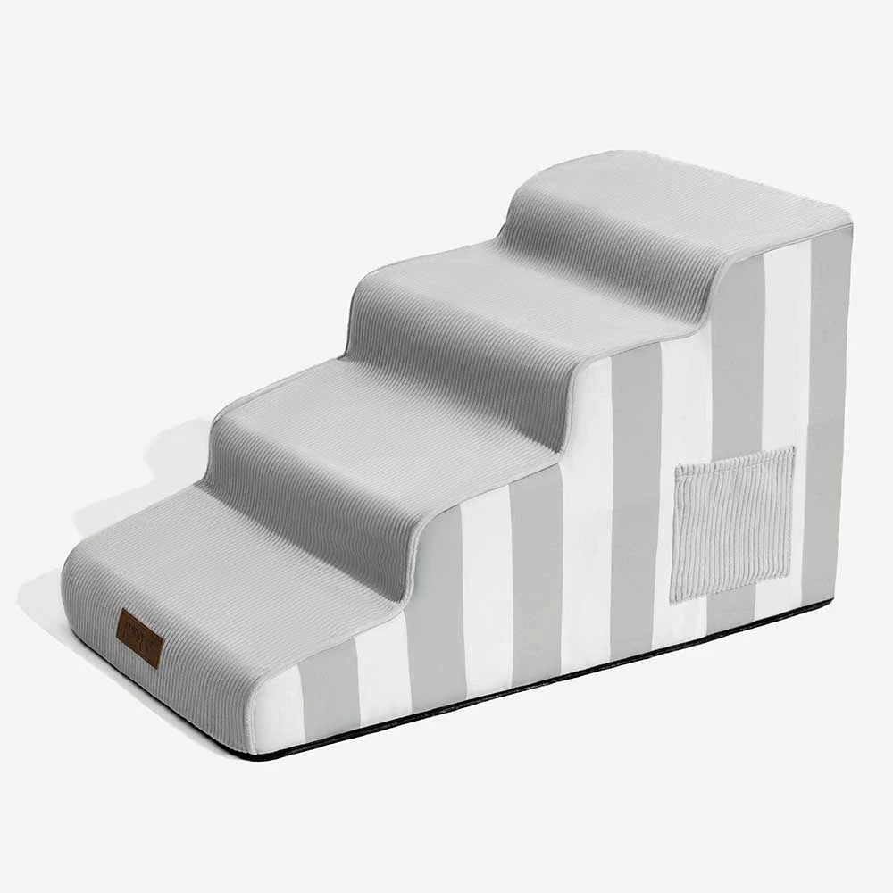 Trendy Striped Removable Sponge Anti-Slip Pet Stair - SafeStep