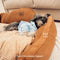 Sofá-cama vintage grande e aconchegante para cachorro