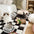 Cubierta de sofá de cama con colmena para mascotas de color cuadrado de color cuadrado de color crema de color crema