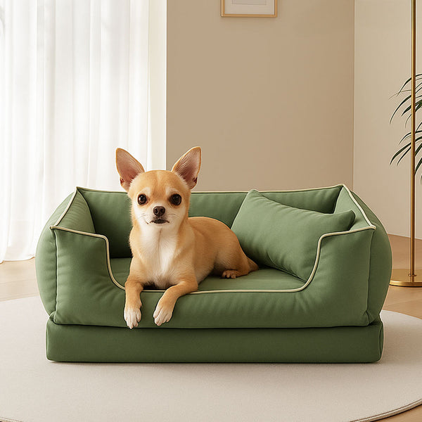 Nordic Style Waterproof Anti-Scratch Washable Dog Sofa Bed with Pillow