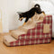 Escaleras de rampa para mascotas extraíbles de esponja de alta densidad a cuadros - COMFYCLIMB