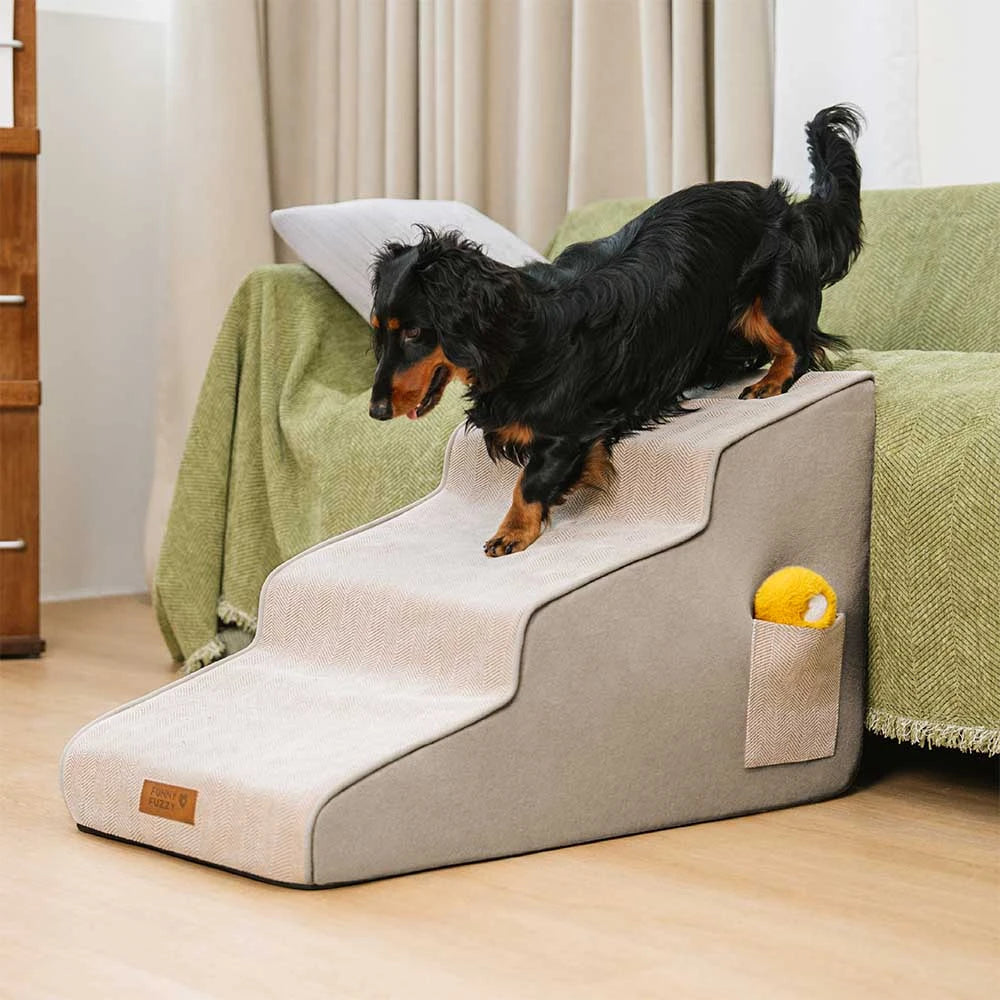Escaleras de mascota de esponja extraíbles extra anchas de chenille