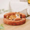 Luxe Diamond Velvet Removable Orthopedic Donut Dog Bed With Pillow - DreamNest
