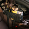 Asiento de auto para mascotas de la consola de mascotas de cuero de forma portátil Faux