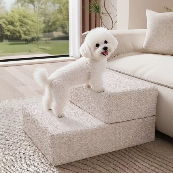 Escaleras de mascotas de nivel múltiple de cuero de PU lavable por el agua