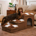 Escaleras para perros hechas a mano con almacenamiento y condominio - Napsteps
