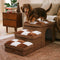 Escaleras para perros hechas a mano con almacenamiento y condominio - Napsteps
