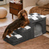 Escaleras para perros hechas a mano con almacenamiento y condominio - Napsteps