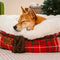 Cama clásica de perros de Donut Jacquard Plush - Snuggle Den