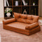 Luxe Faux Faux Leatht ortopedic ortopedic Bed de perros grande - Corelounge