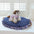 Country Chic Plaid Non-Slip Round Pet Mat - Large Space