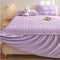 Set de falda de la cama acolchada de terciopelo cremoso de la leche