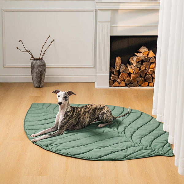 Manta de perro de forma de hoja