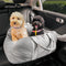 Camilla de asiento de automóvil para perros vintage corazón
