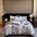 Elegant Floral Skin-friendly Brushed Cotton Bed Sheet Set