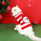 Weihnachtlich dicker, warmer Rollkragen-Hundepullover, passende Socken für Haustier und Besitzer