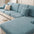 Jacquard Plush Desmanecible Sweat-Absorbente de sudor transpirable Cubierta de sofá mágica de cobertura completa