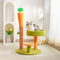 Plataforma de doble capa resistente a las zanahorias Sisal Small Cat Árbol