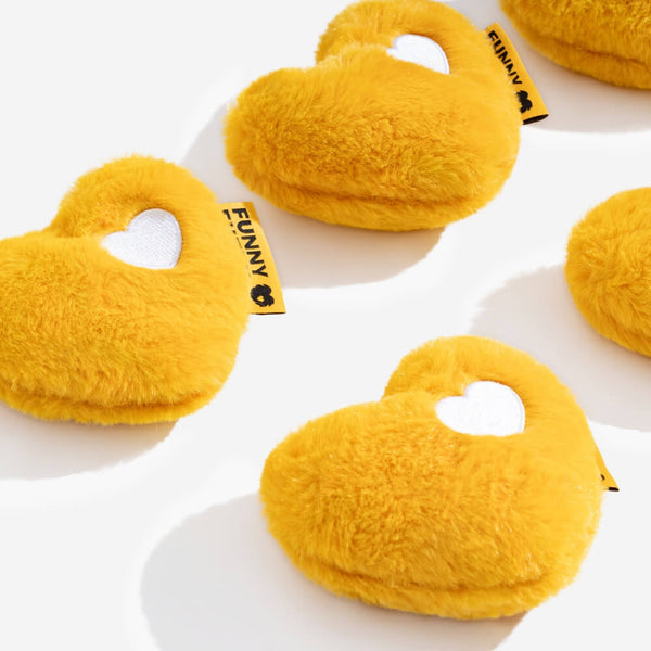 Juguete para perros chillido de corazón de corazón fundofuzzy