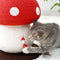 Handcrafted Mushroom-Shaped Natural Sisal Scratching Post for Large Cats