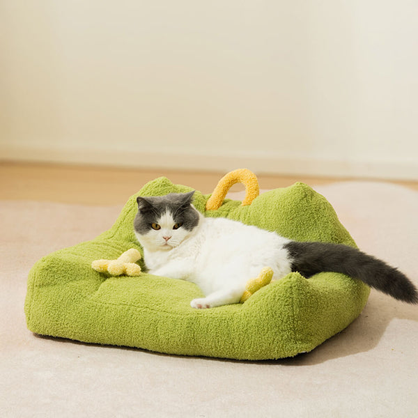 Diseño de monstruos suaves de lujoso Cama elevada de perros y gatos