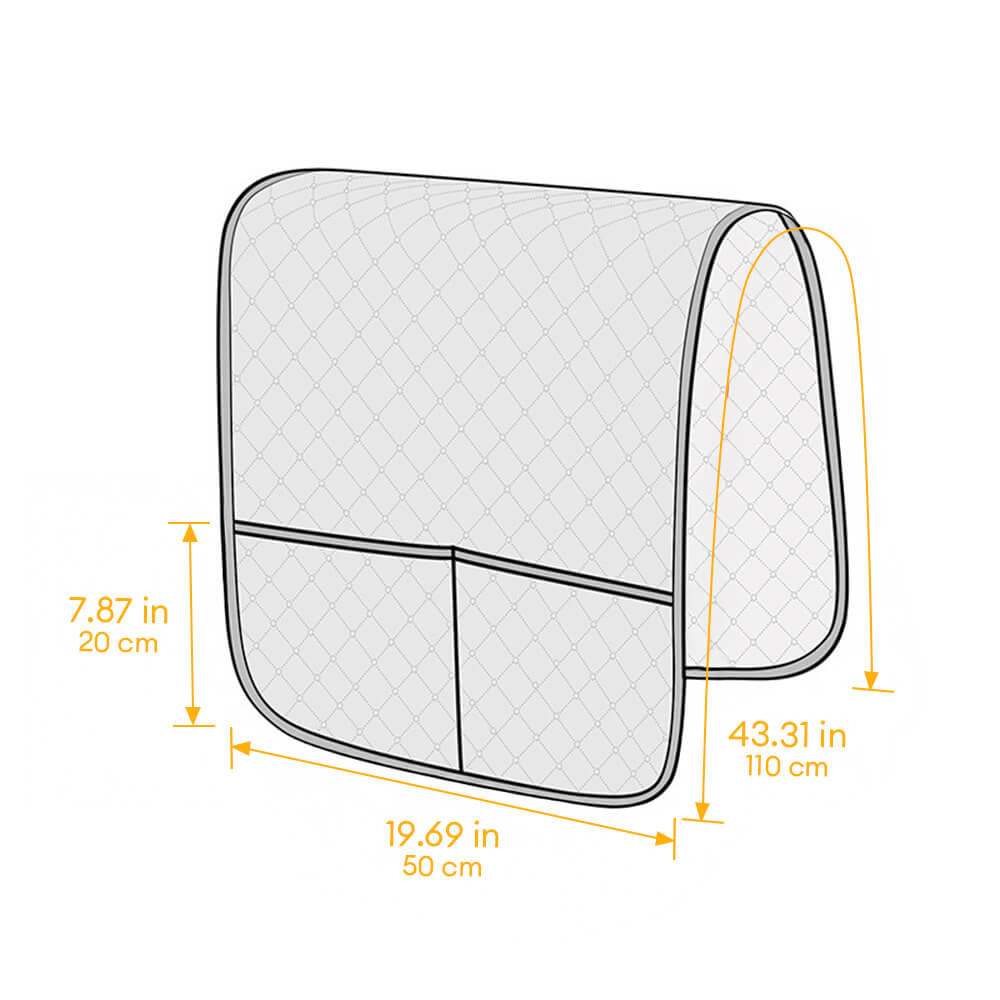 غطاء مسند ذراع أريكة مبطن مقاوم للماء مع جيوب