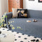 Breathable Woven Linen-Look Scratch-Resistant Throw Couch Cover