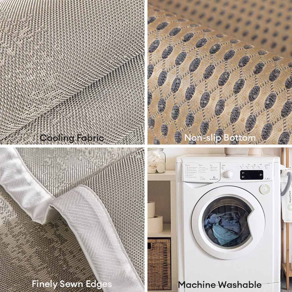 Flowing Cloud Pattern Ice Silk Durable Non-Slip Couch Cover