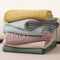 All-Season Lightweight Breathable Cotton Waffle Throw Blanket for Pets & People