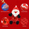 Toy de perro de perros interactivo de chirrido de goma de muñeca de muñeca de Navidad
