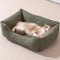 Corduroy Scratch-Resistant Breathable Detachable Comfort Dog Bed