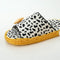 Cow-Print Plush Pet Bed & Matching Slippers Set
