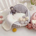 Cama de perro y gato de perros y gatos lavables y esponjosos de color rosa crema