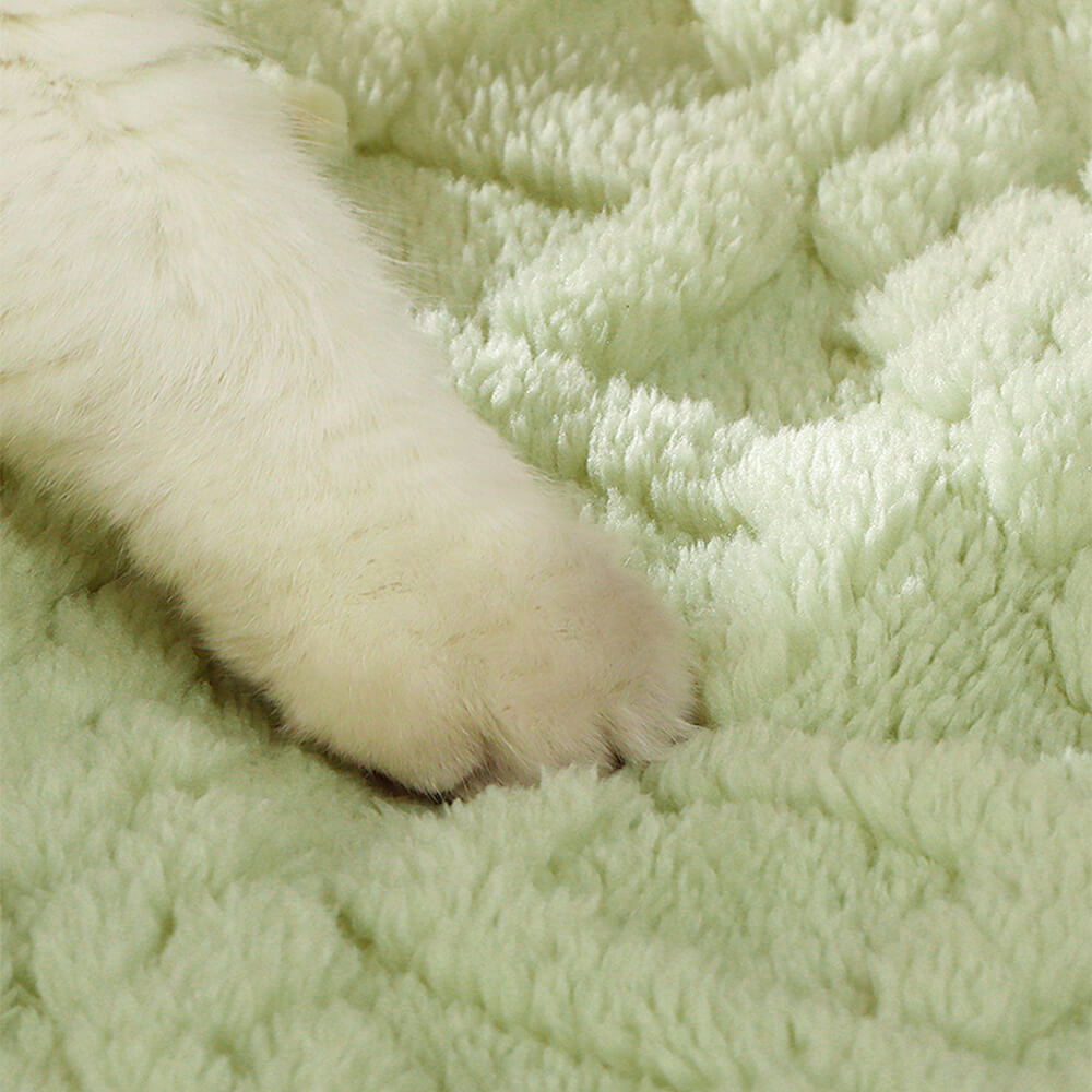 Doppelseitige, gemütliche, antistatische Hunde- und Katzendecke mit Nackenstützkissen