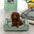 Faux Linen Chew-Resistant Non-slip Washable Dog Bed