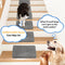 Escaleras de rampa para perros de espuma modular para escaleras de escalera con velcro