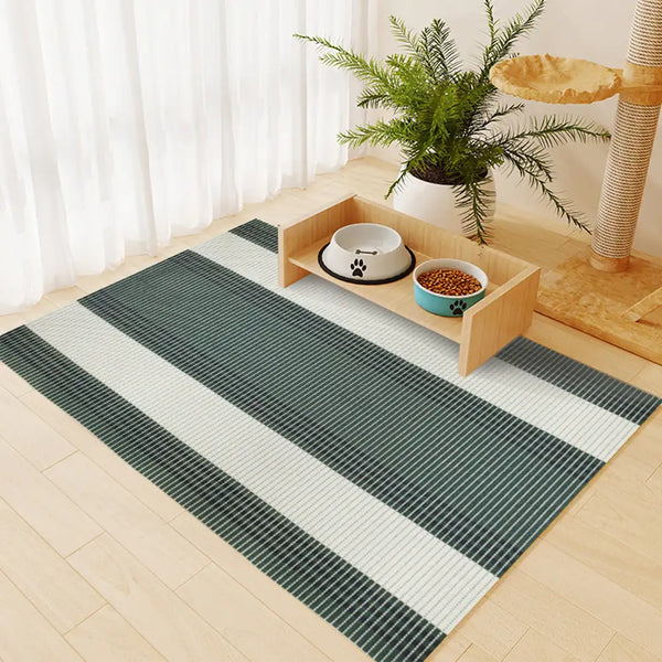 Geometric Waterproof Non-Slip Large Size Pet Feeding Mat