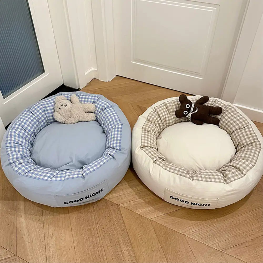 Buenas noches Sueño profundo Cama de perros relajante con juguete para osos