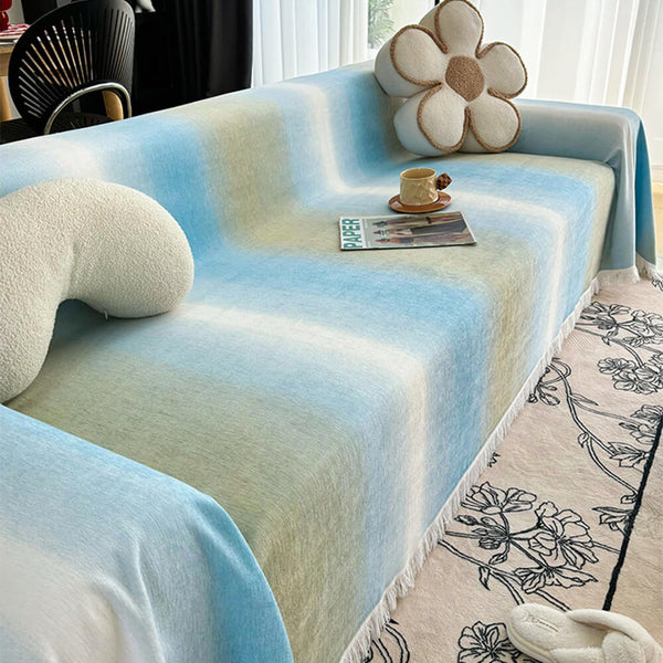 Gradient Chenille Water-resistant Anti-Stain Couch Cover