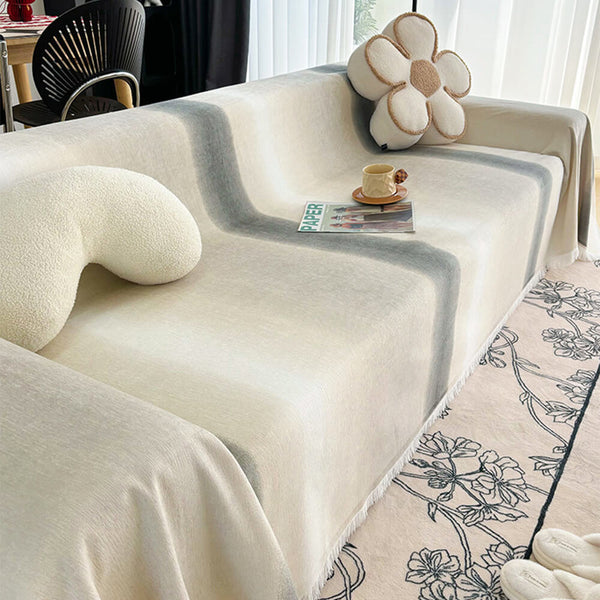 Gradient Chenille Water-resistant Anti-Stain Couch Cover