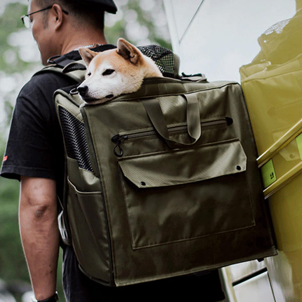Mochila de mascotas de viaje impermeable a impermeable de Mesh de gran espacio transpirable