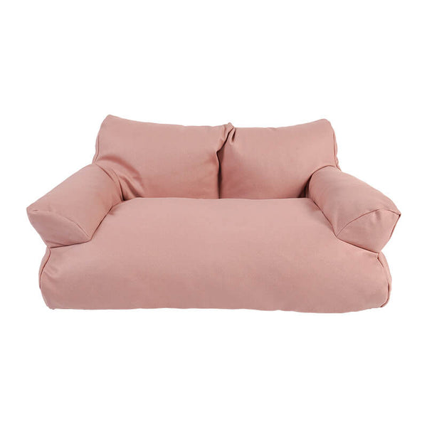 Cama de perros acogedor de cuero de cuero sintético y impermeable