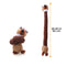 Juguete para perros de peluche de peluche en cuello largo