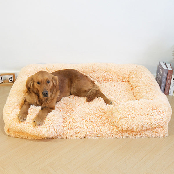 Long Lade - Camilla de perro de sueño profundo de soporte cuadrado