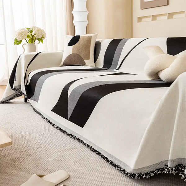 Modern Art Chenille All-Season Universal Fit Multifunctional Couch Cover