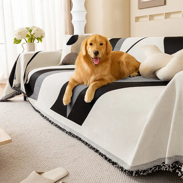 Modern Art Chenille All-Season Universal Fit Multifunctional Couch Cover