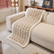 Soft Faux Rabbit Plush Thick Skin-Friendly Non-Slip Couch Cover